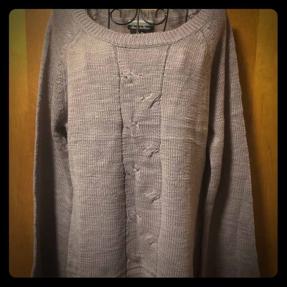 Lavender bell sleeve sweater